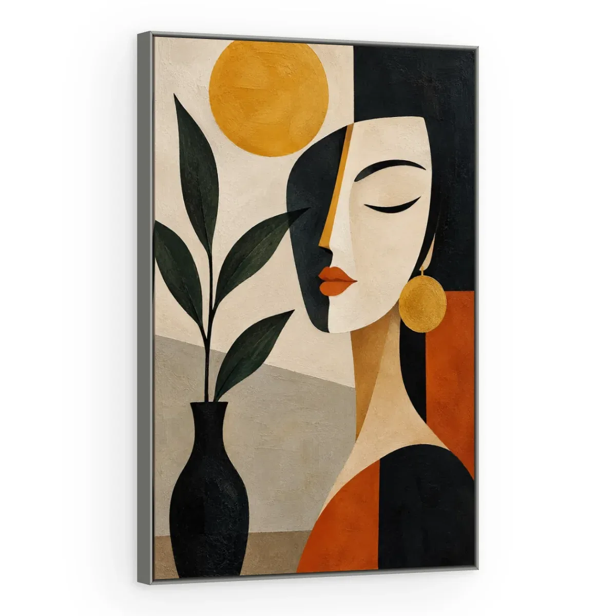 Quadro Decorativo Canvas Mulher Boho - AB0058