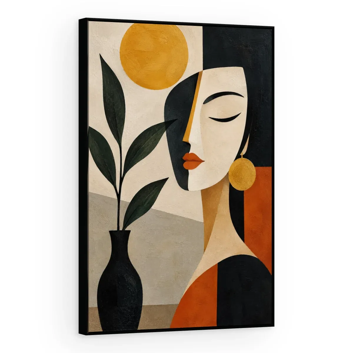 Quadro Decorativo Canvas Mulher Boho - AB0058