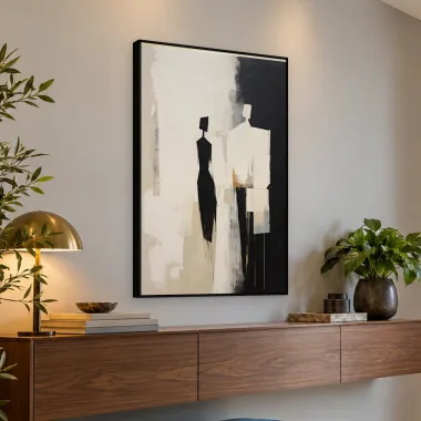Quadro Decorativo Canvas Casal Abstrato - AB0059