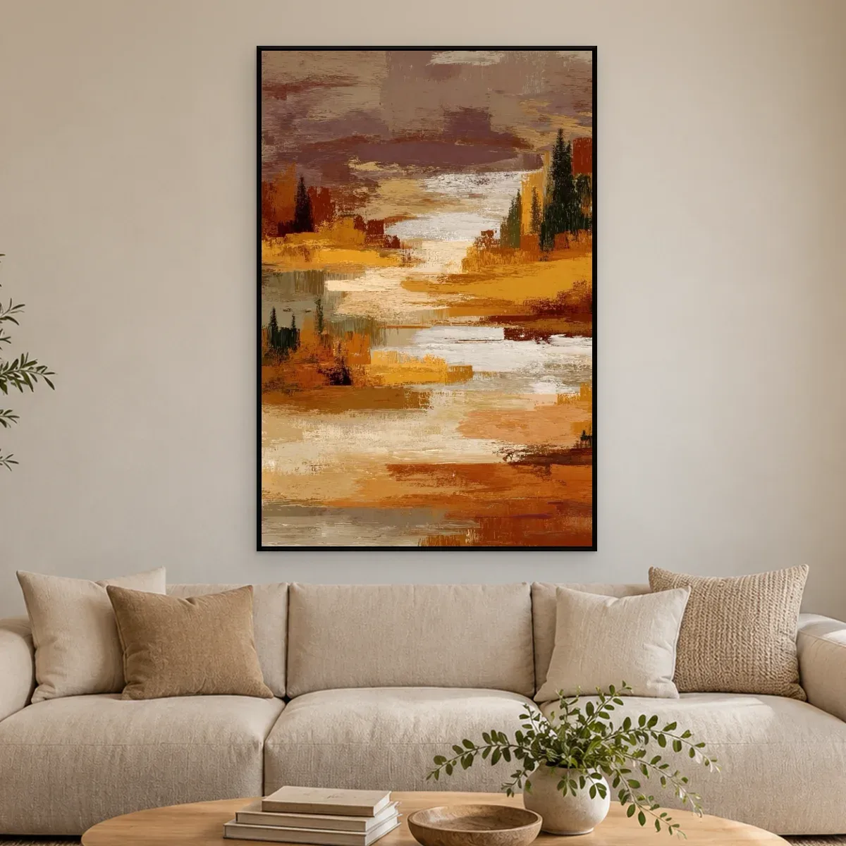 Quadro Decorativo Canvas Paisagem Outonal - AB0065