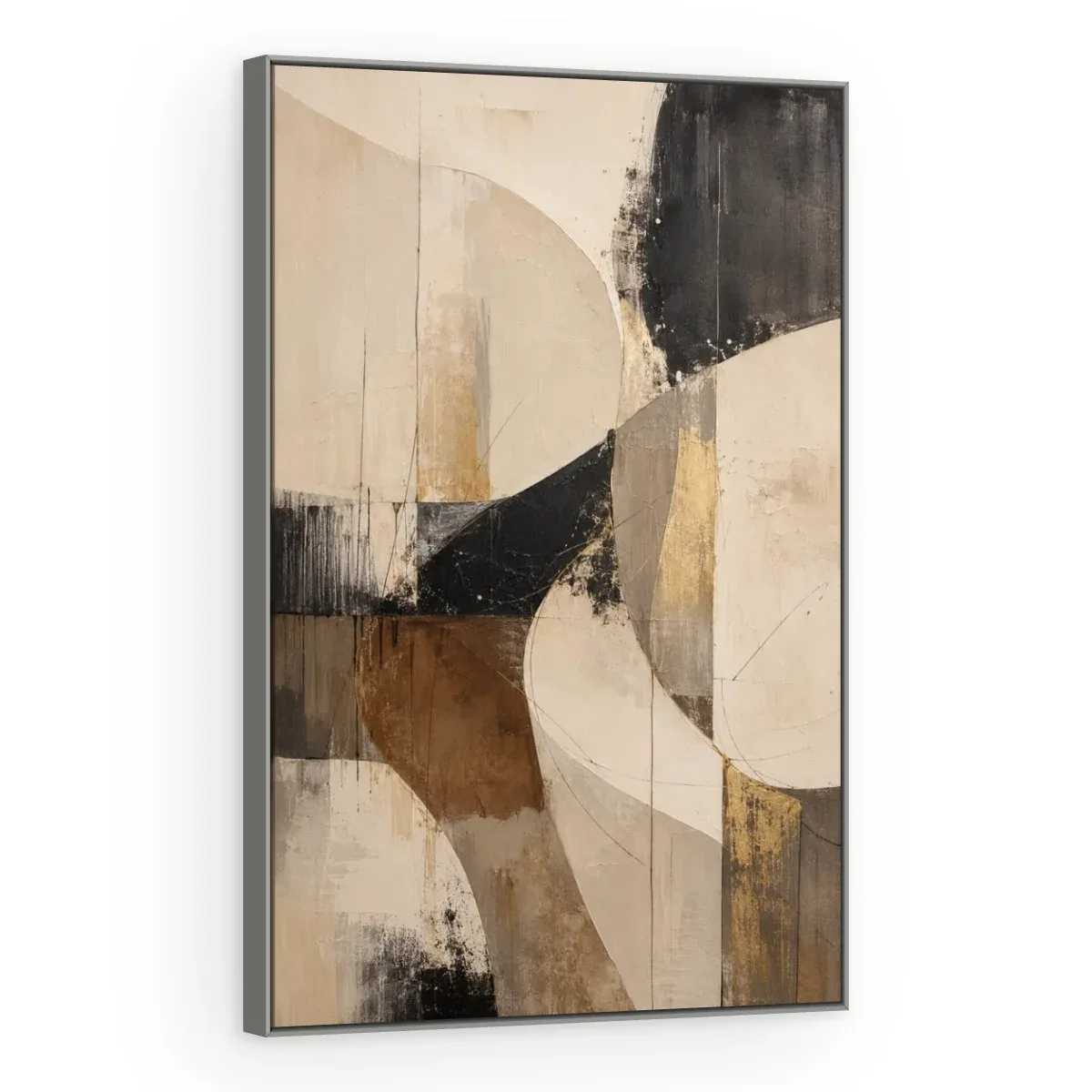 Quadro Decorativo Canvas Camadas Neutras - AB0069