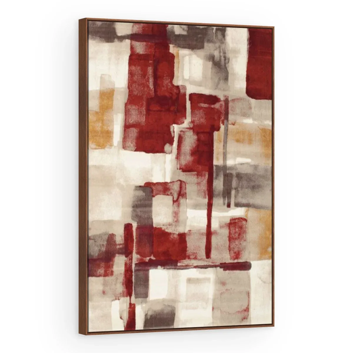 Quadro Decorativo Canvas Textura Bordô - AB0070
