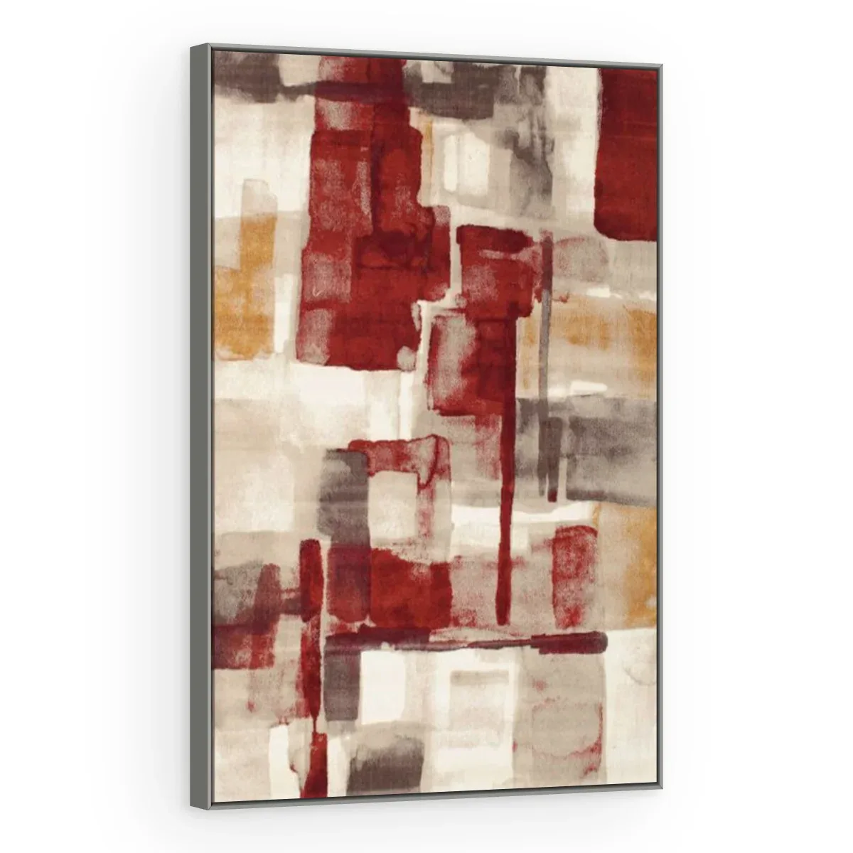 Quadro Decorativo Canvas Textura Bordô - AB0070