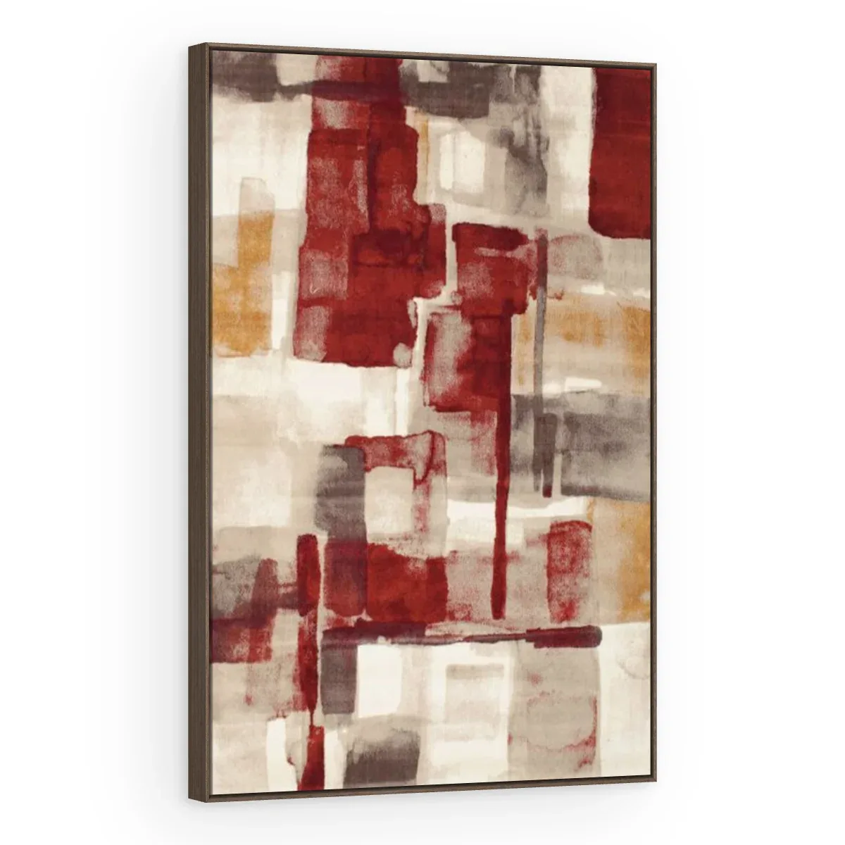 Quadro Decorativo Canvas Textura Bordô - AB0070