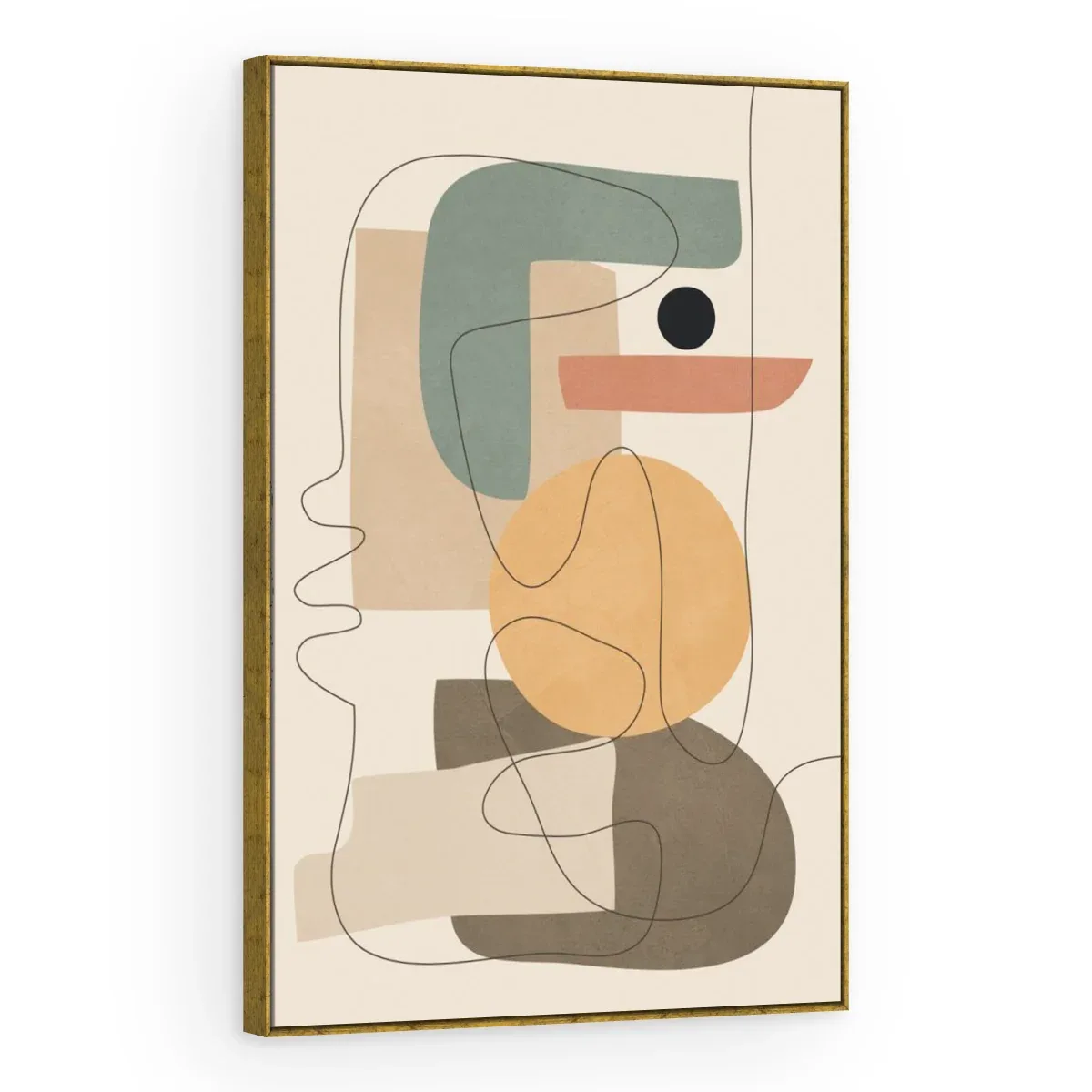 Quadro Decorativo Canvas Colagem Boho - AB0072