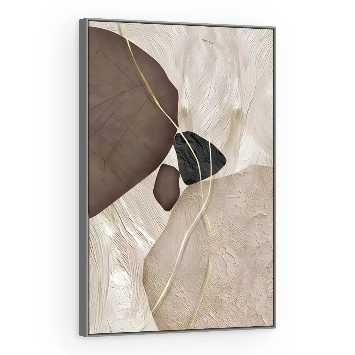 Quadro Decorativo Canvas Seixos Neutros - AB0074