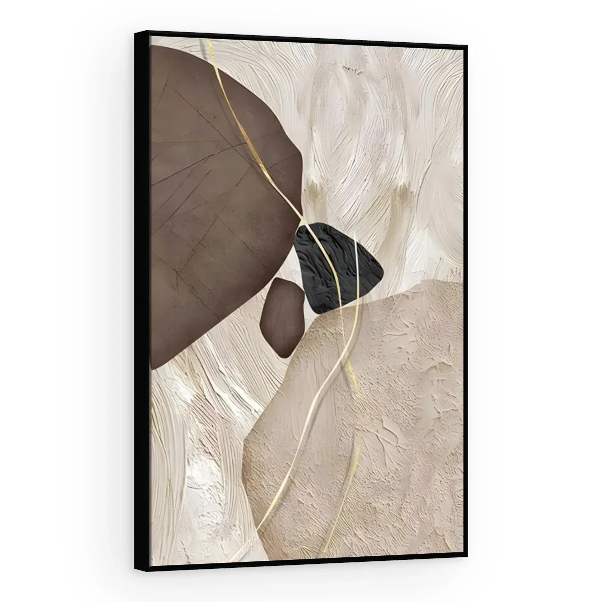 Quadro Decorativo Canvas Seixos Neutros - AB0074