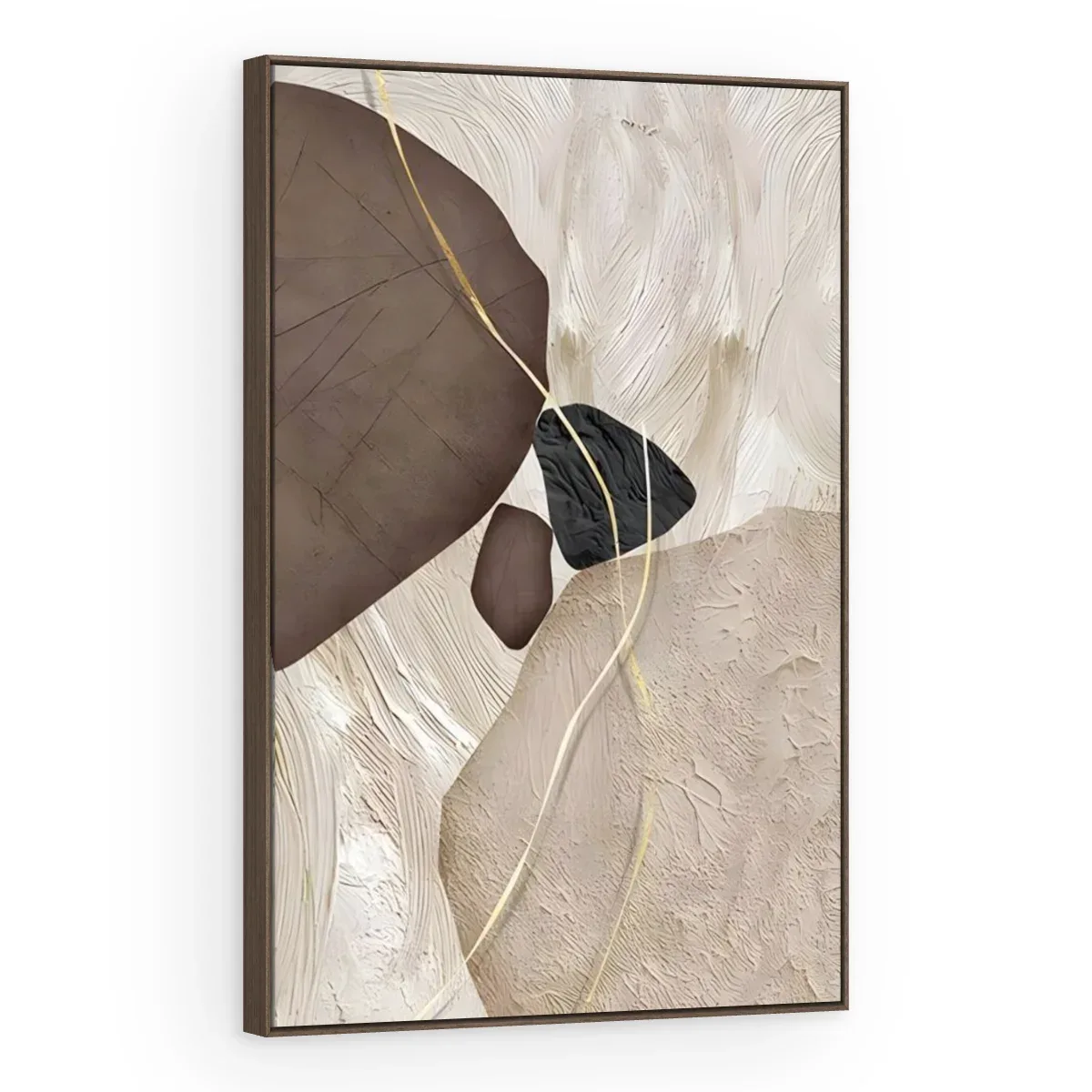 Quadro Decorativo Canvas Seixos Neutros - AB0074