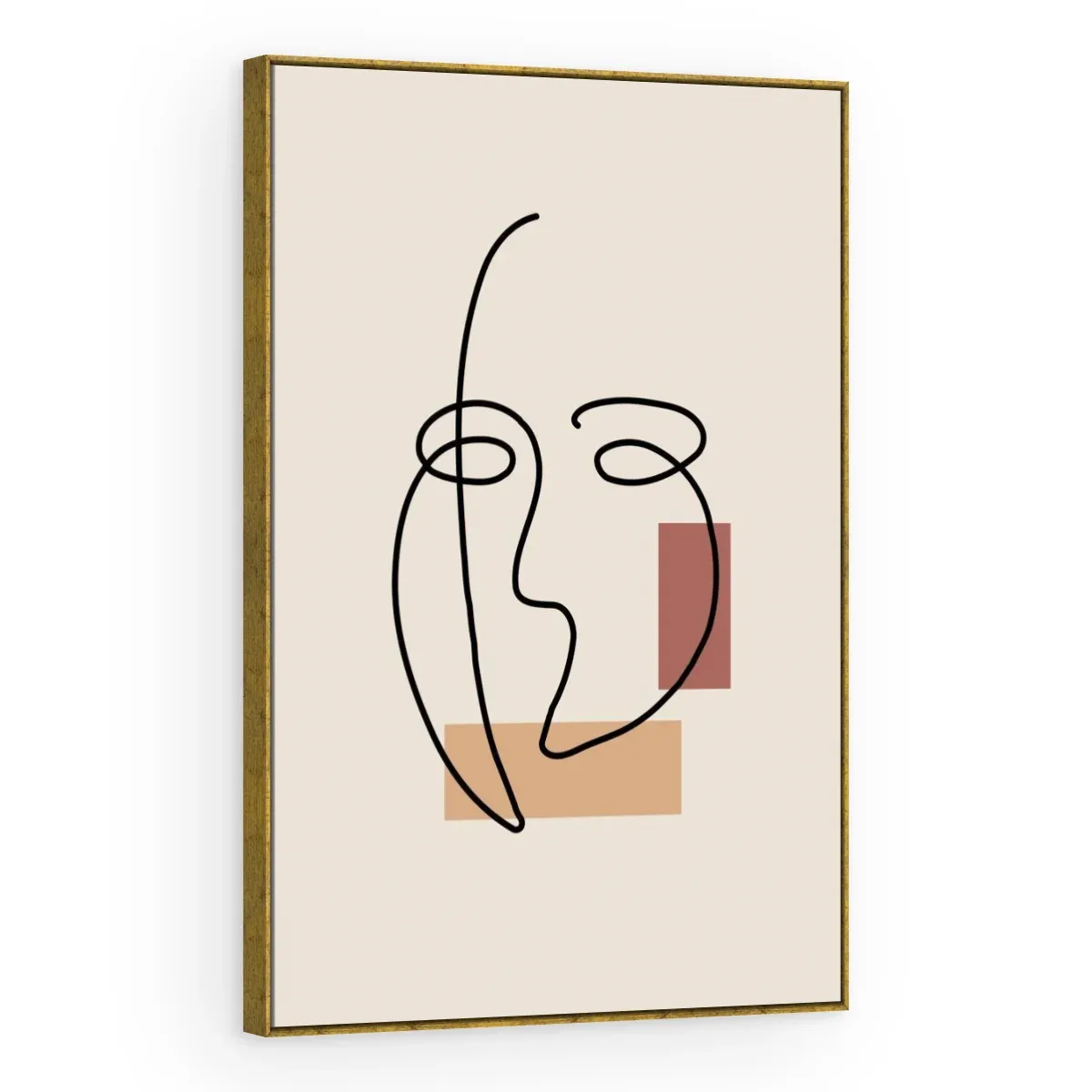 Quadro Decorativo Canvas Rosto Minimalista - AB0076