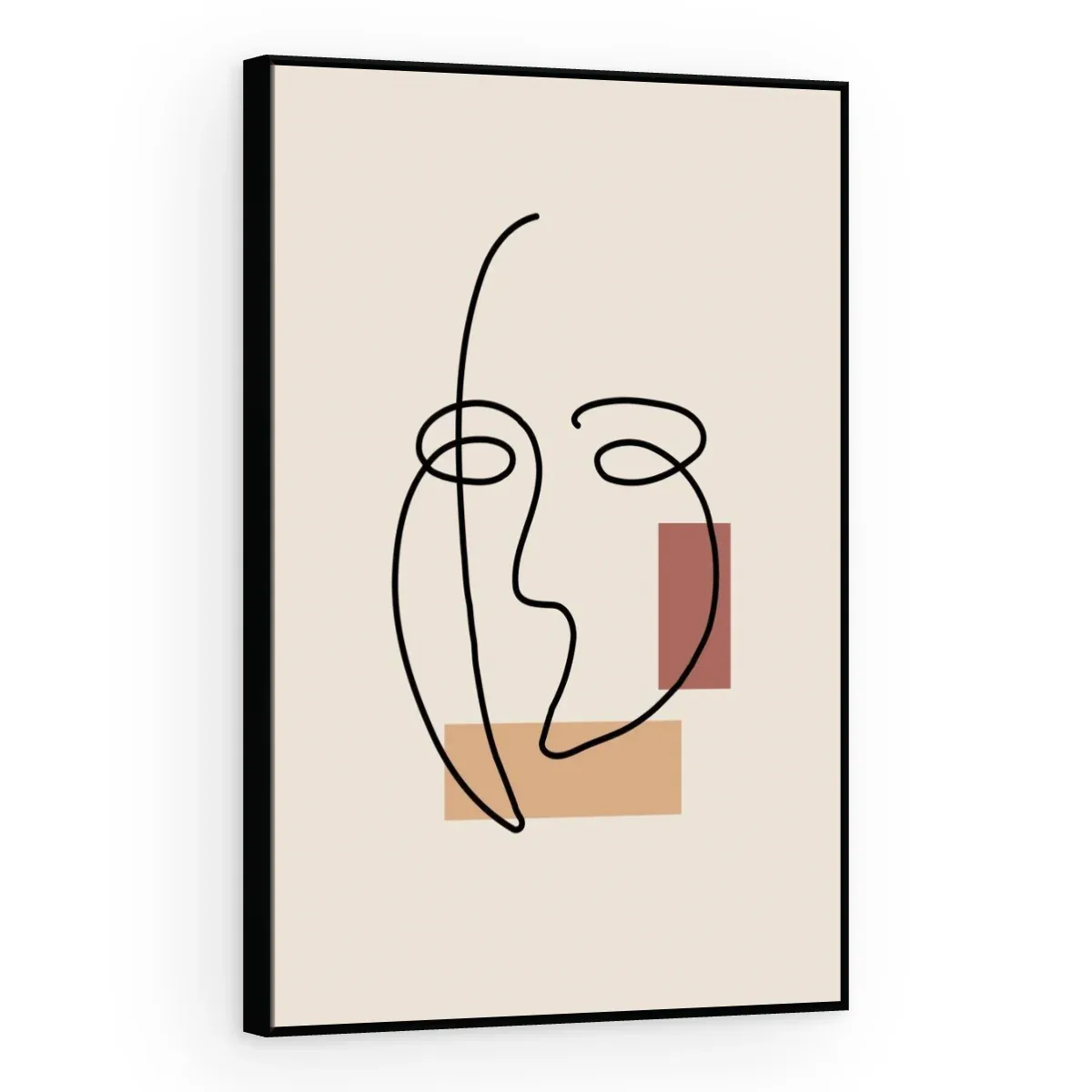 Quadro Decorativo Canvas Rosto Minimalista - AB0076