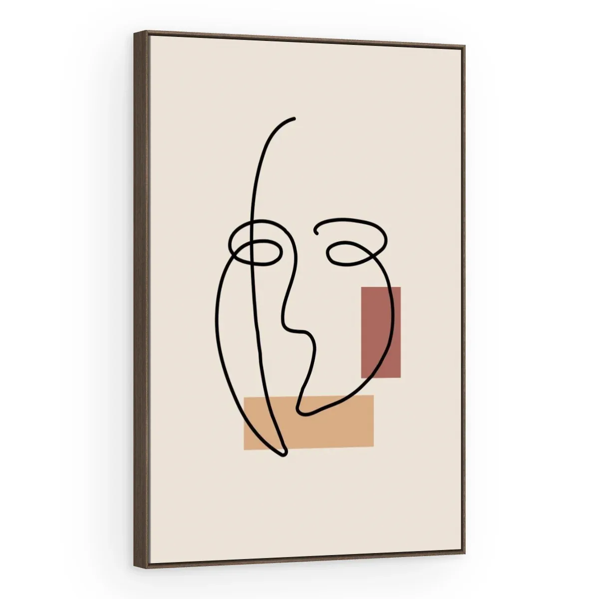 Quadro Decorativo Canvas Rosto Minimalista - AB0076