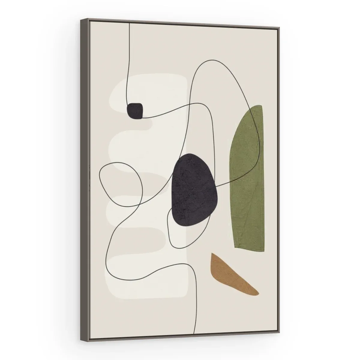 Quadro Decorativo Canvas Formas Oliva - AB0079