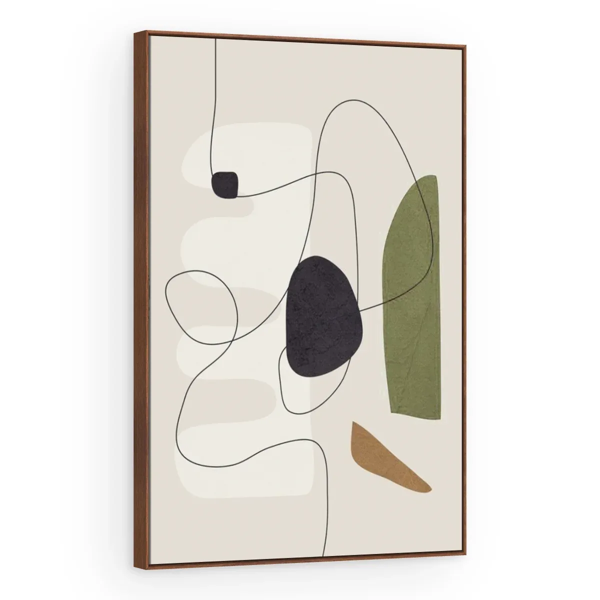 Quadro Decorativo Canvas Formas Oliva - AB0079