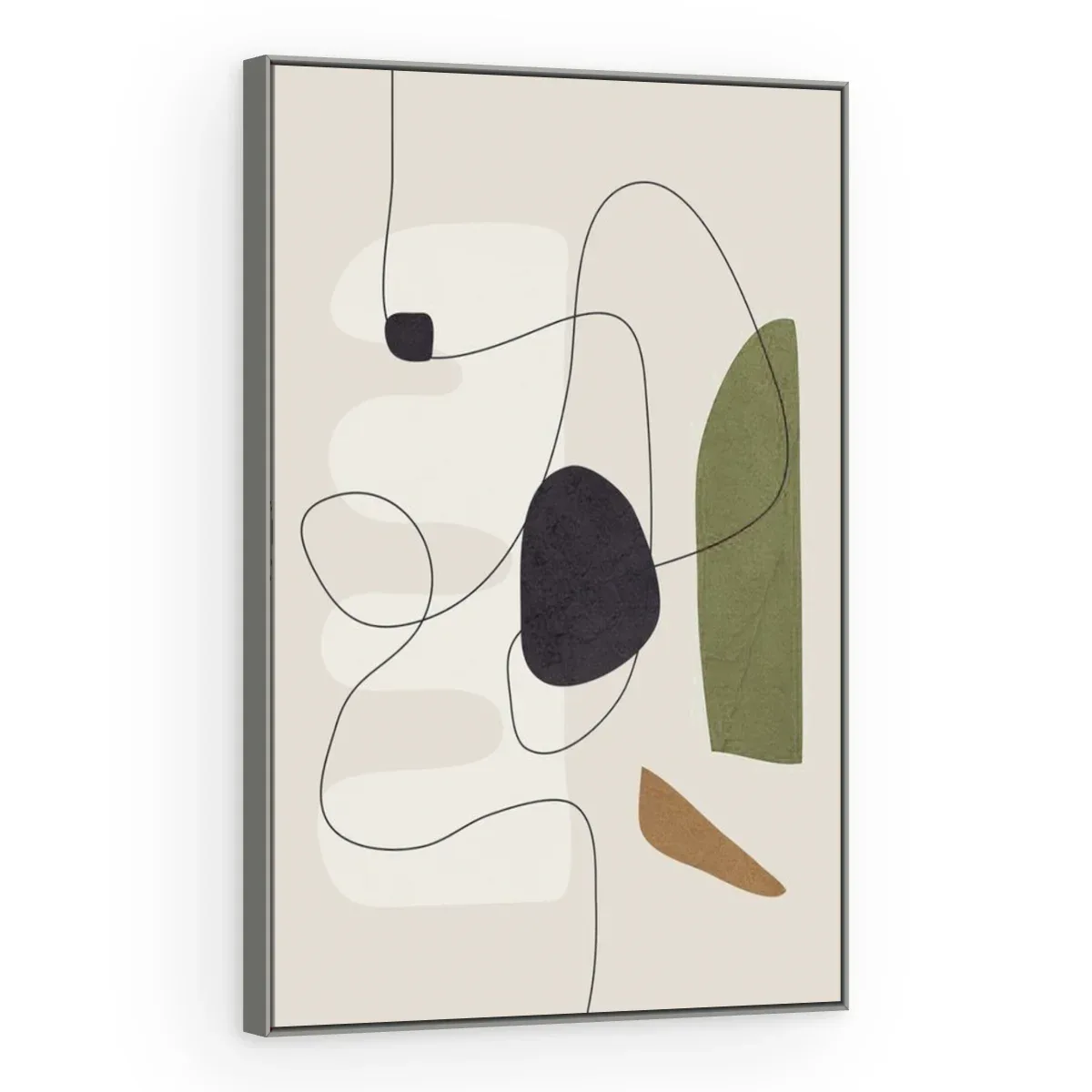 Quadro Decorativo Canvas Formas Oliva - AB0079