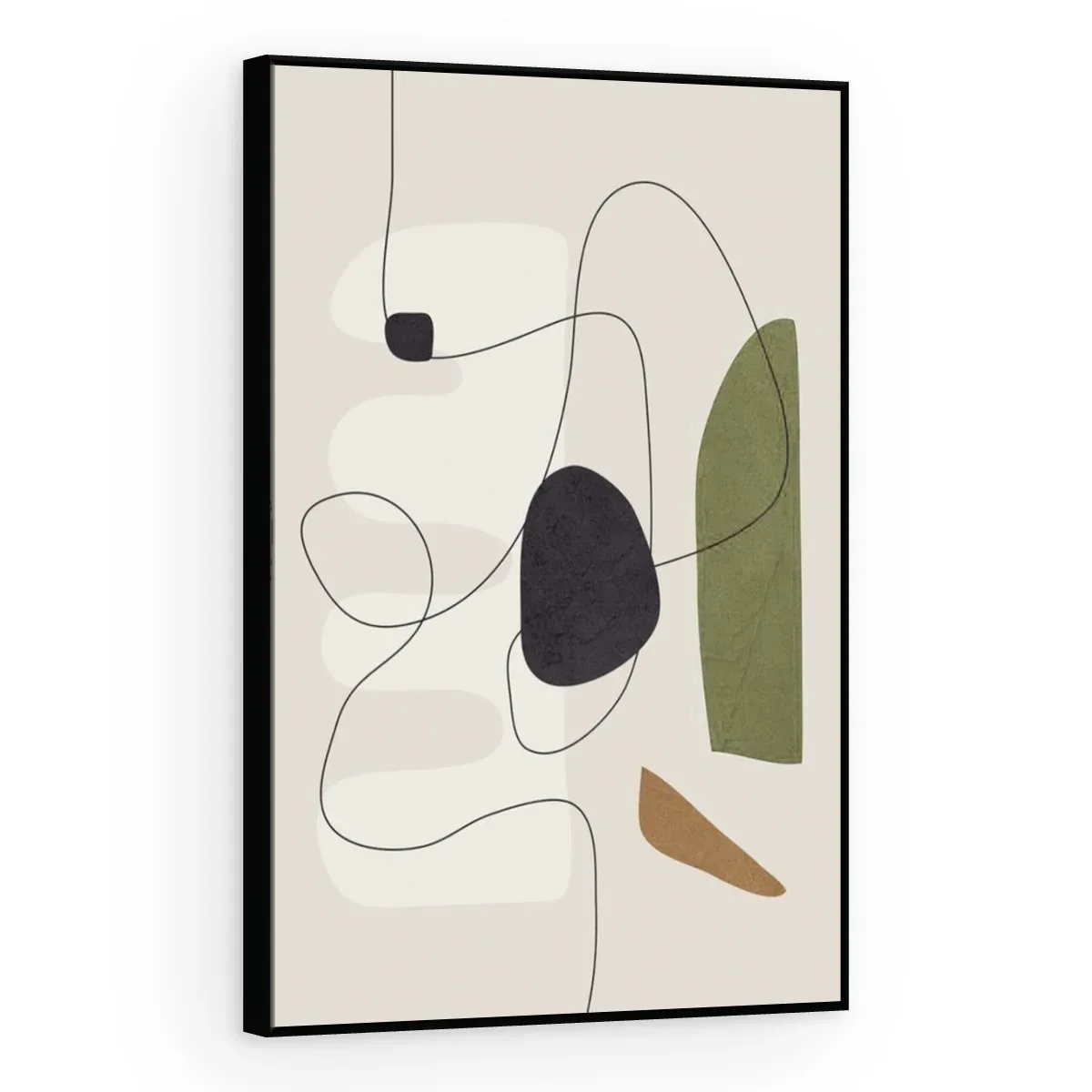 Quadro Decorativo Canvas Formas Oliva - AB0079
