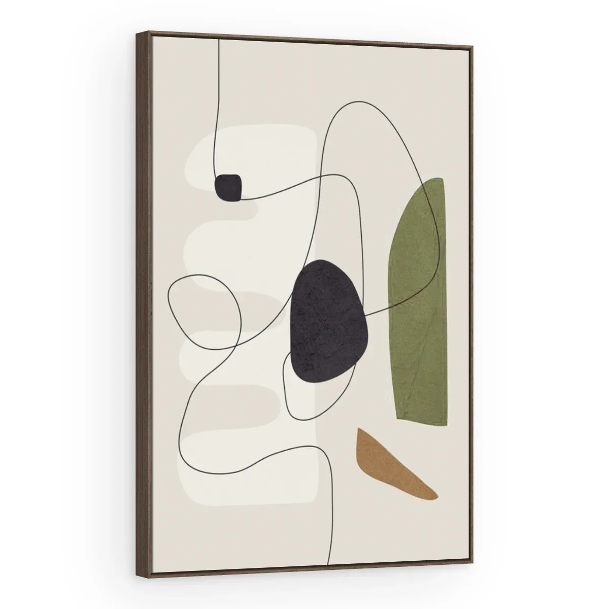 Quadro Decorativo Canvas Formas Oliva - AB0079