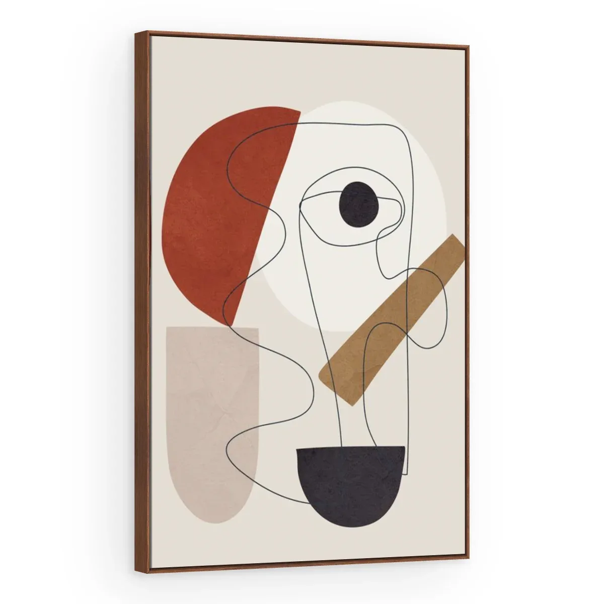 Quadro Decorativo Canvas Rosto Geométrico - AB0083