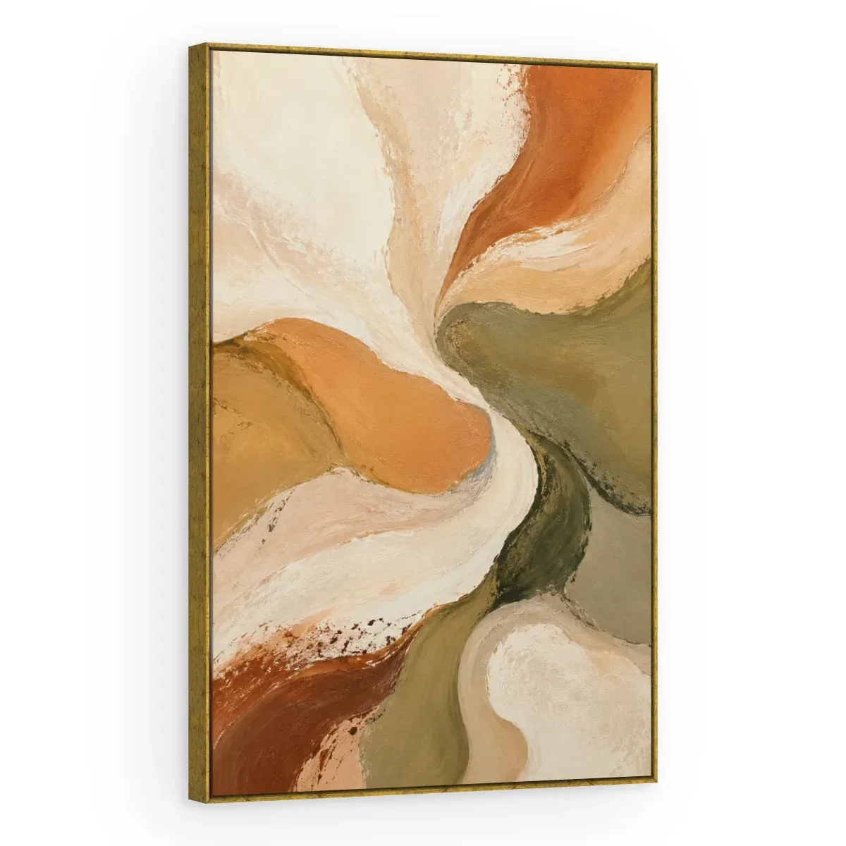 Quadro Decorativo Canvas Pétalas Terrosas - AB0084