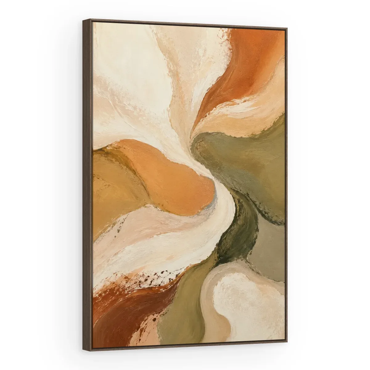 Quadro Decorativo Canvas Pétalas Terrosas - AB0084