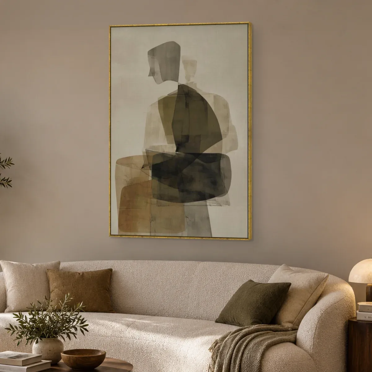 Quadro Decorativo Canvas Figura Translúcida - AB0085