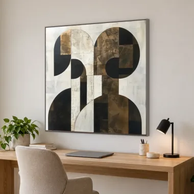 Quadro Decorativo Canvas Arcos Bauhaus - AB0086