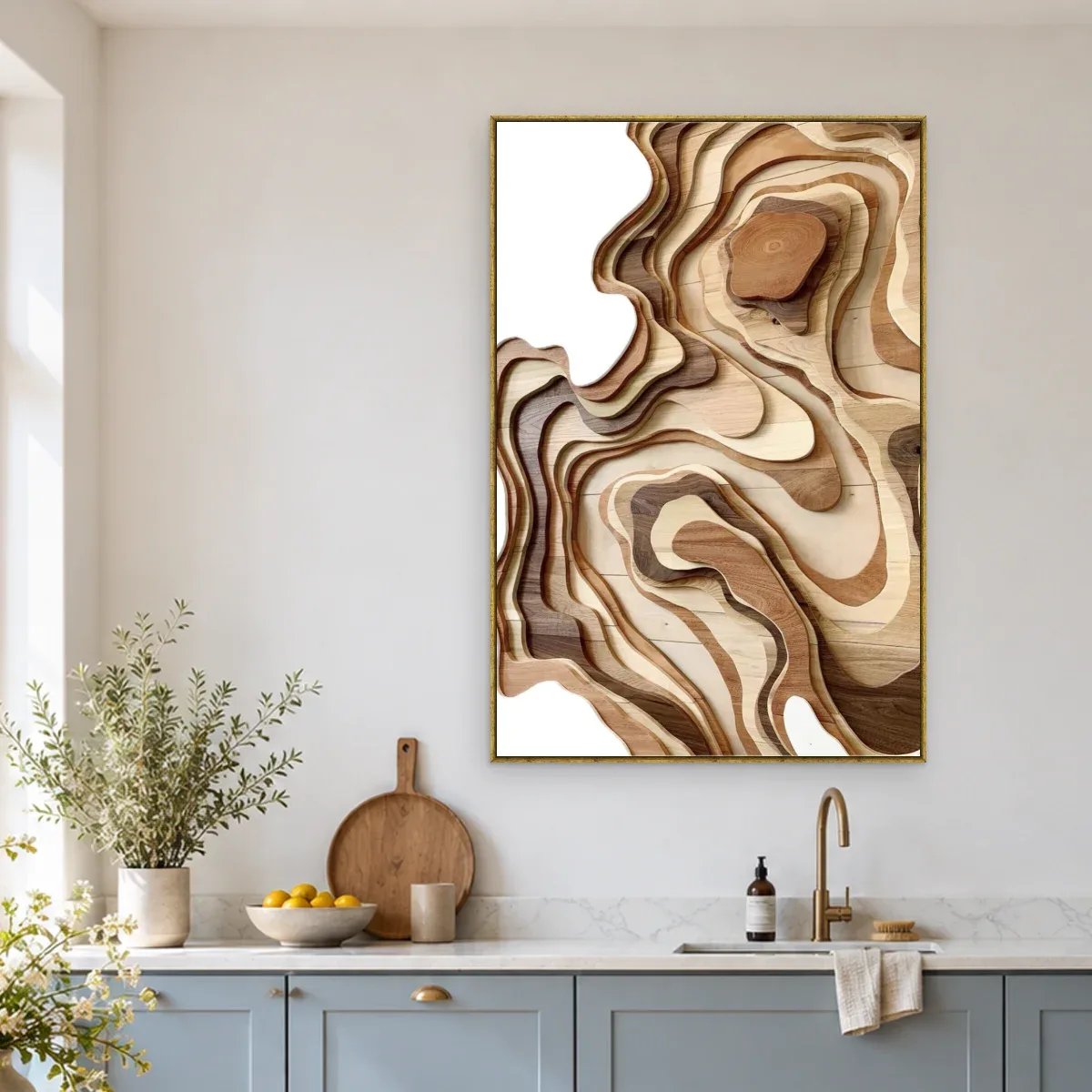 Quadro Decorativo Canvas Relevo Topográfico - AB0091