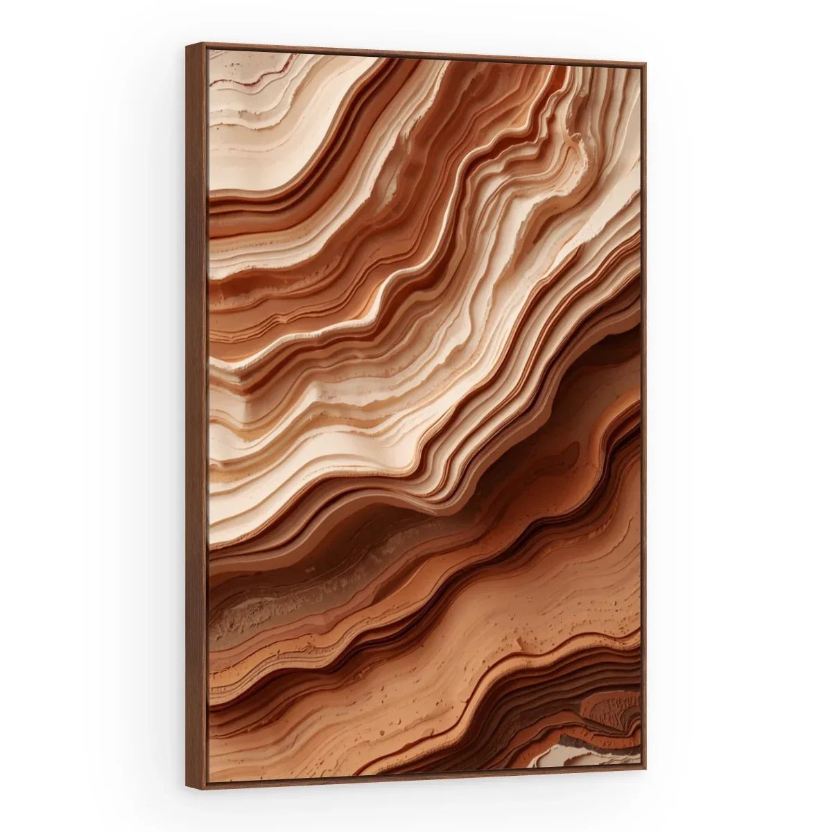 Quadro Decorativo Canvas Camadas Terracota - AB0097
