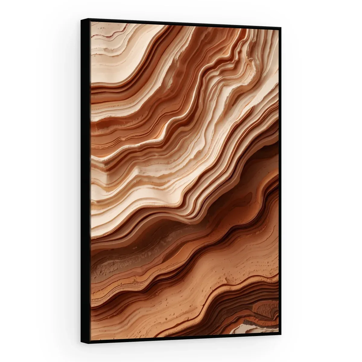 Quadro Decorativo Canvas Camadas Terracota - AB0097