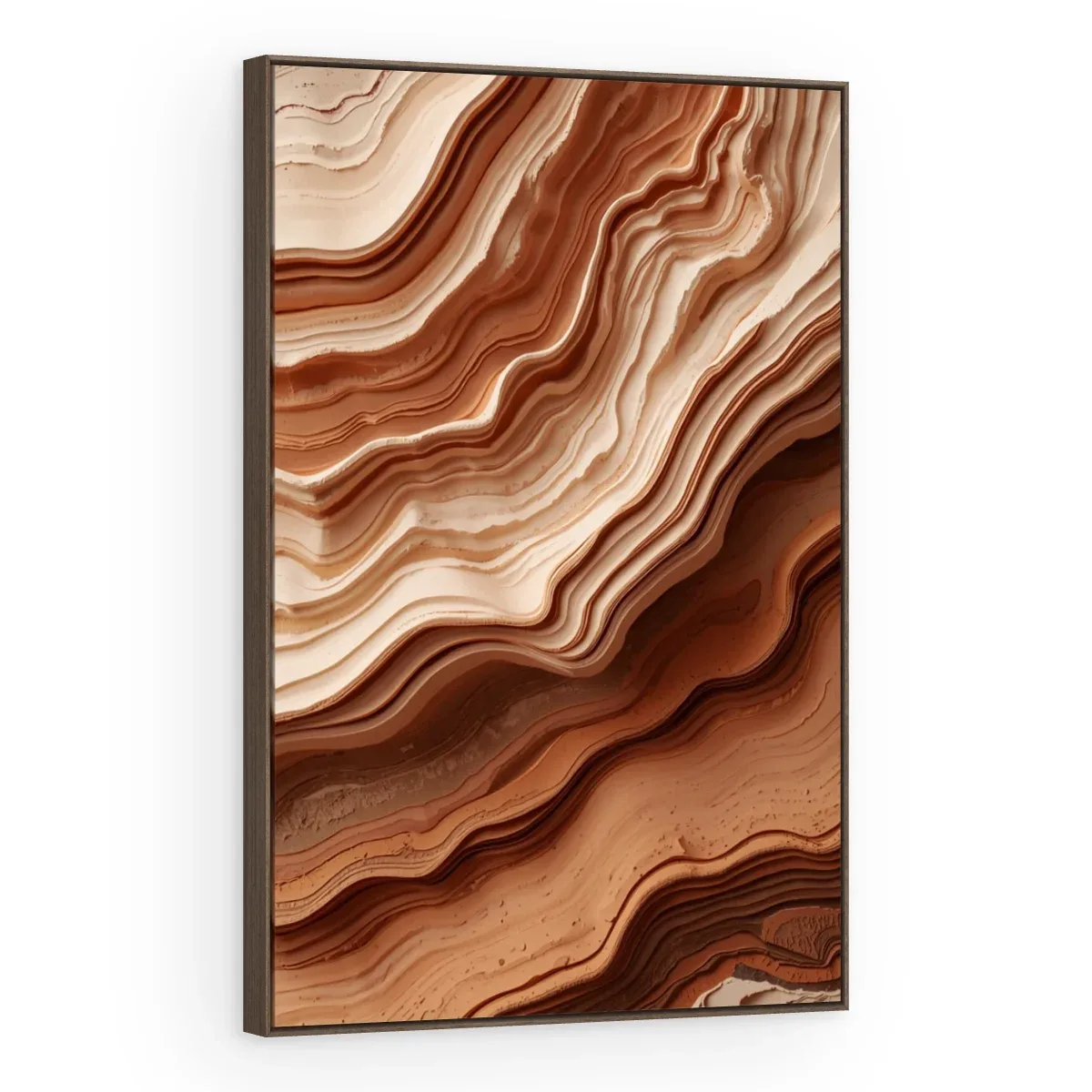 Quadro Decorativo Canvas Camadas Terracota - AB0097