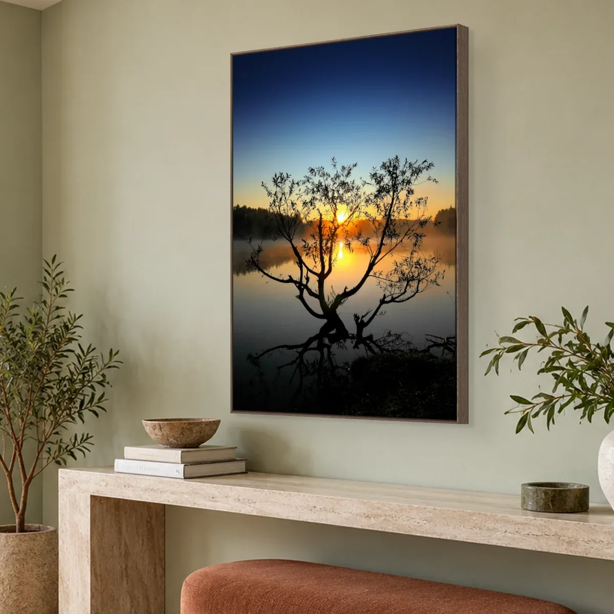 Quadro Decorativo Canvas Árvore Crepuscular - AF0002