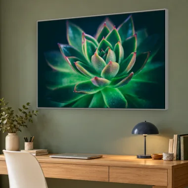 Quadro Decorativo Canvas Suculenta Esmeralda - AF0004