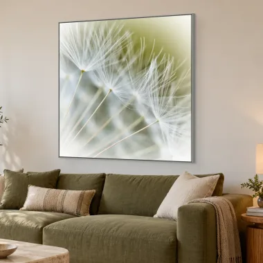 Quadro Decorativo Canvas Sementes Brancas - AF0014
