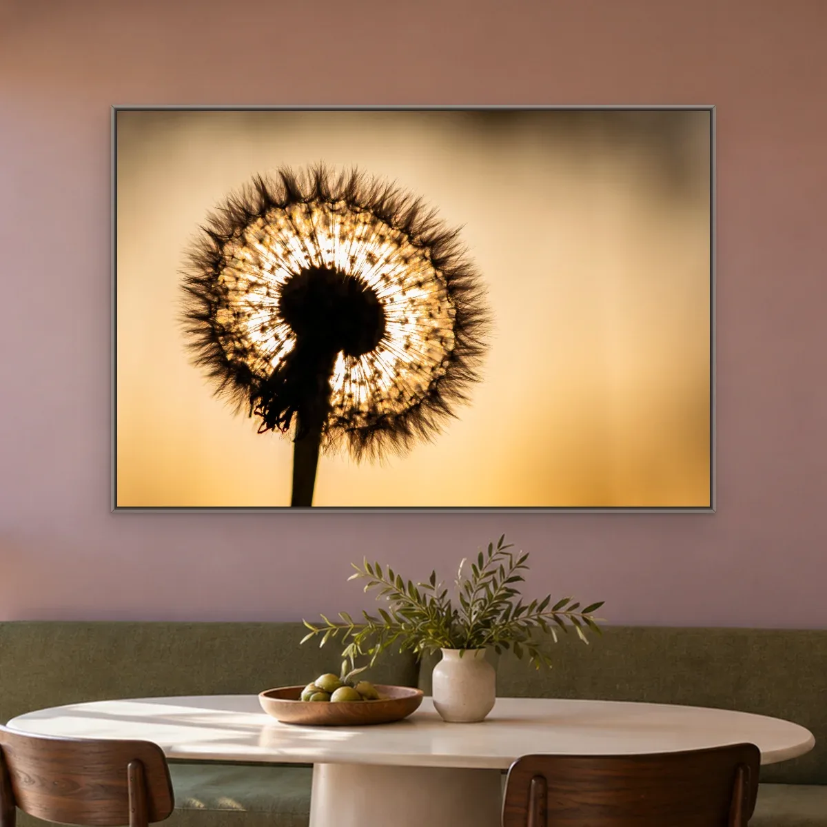 Quadro Decorativo Canvas Flor Contraluz - AF0016