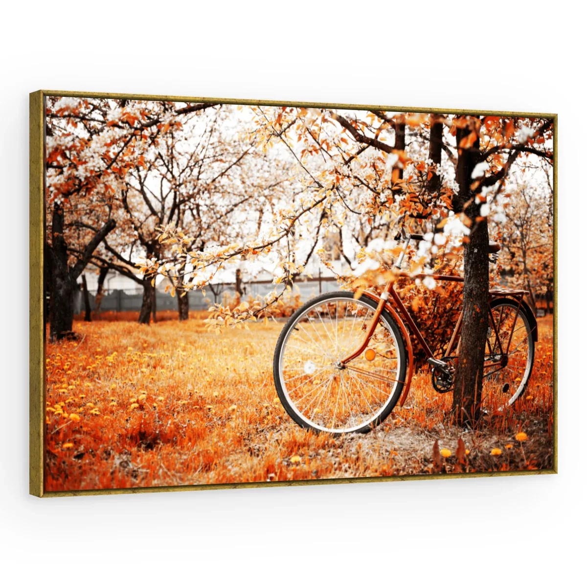 Quadro Decorativo Canvas Bicicleta Outonal - AF0023