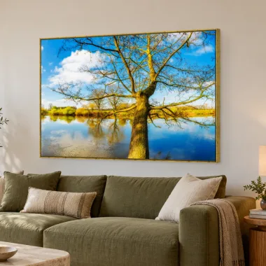 Quadro Decorativo Canvas Árvore Espelhada - AF0032