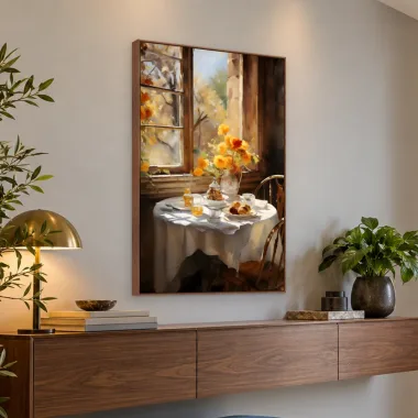 Quadro Decorativo Canvas Mesa Ensolarada - AF0039