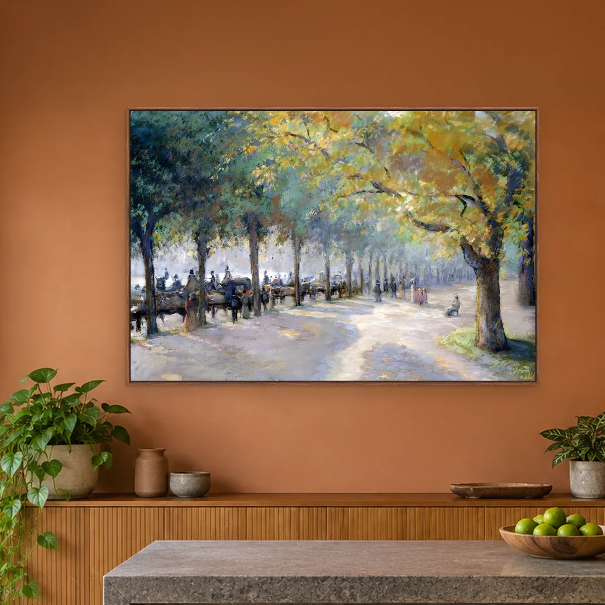 Quadro Decorativo Canvas Alameda Impressionista - AF0043