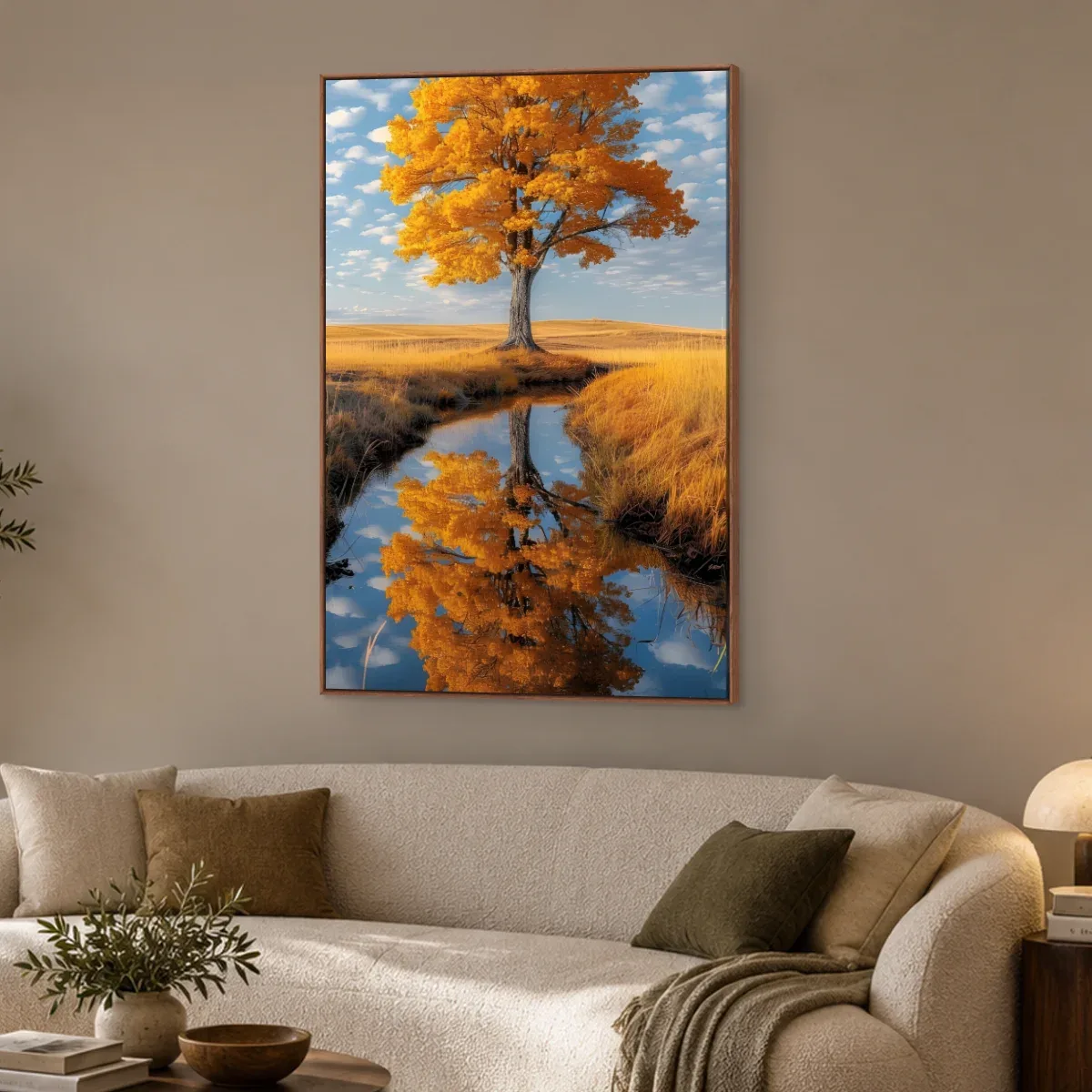 Quadro Decorativo Canvas Reflexo Outonal - AF0046