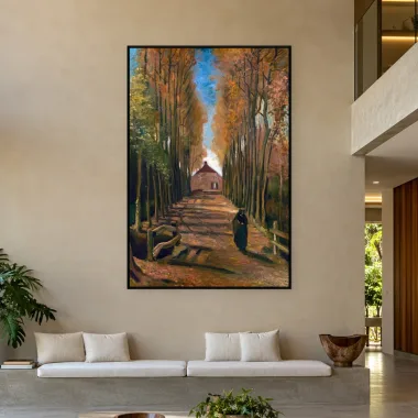 Quadro Decorativo Canvas Choupos Outonais - AF0047