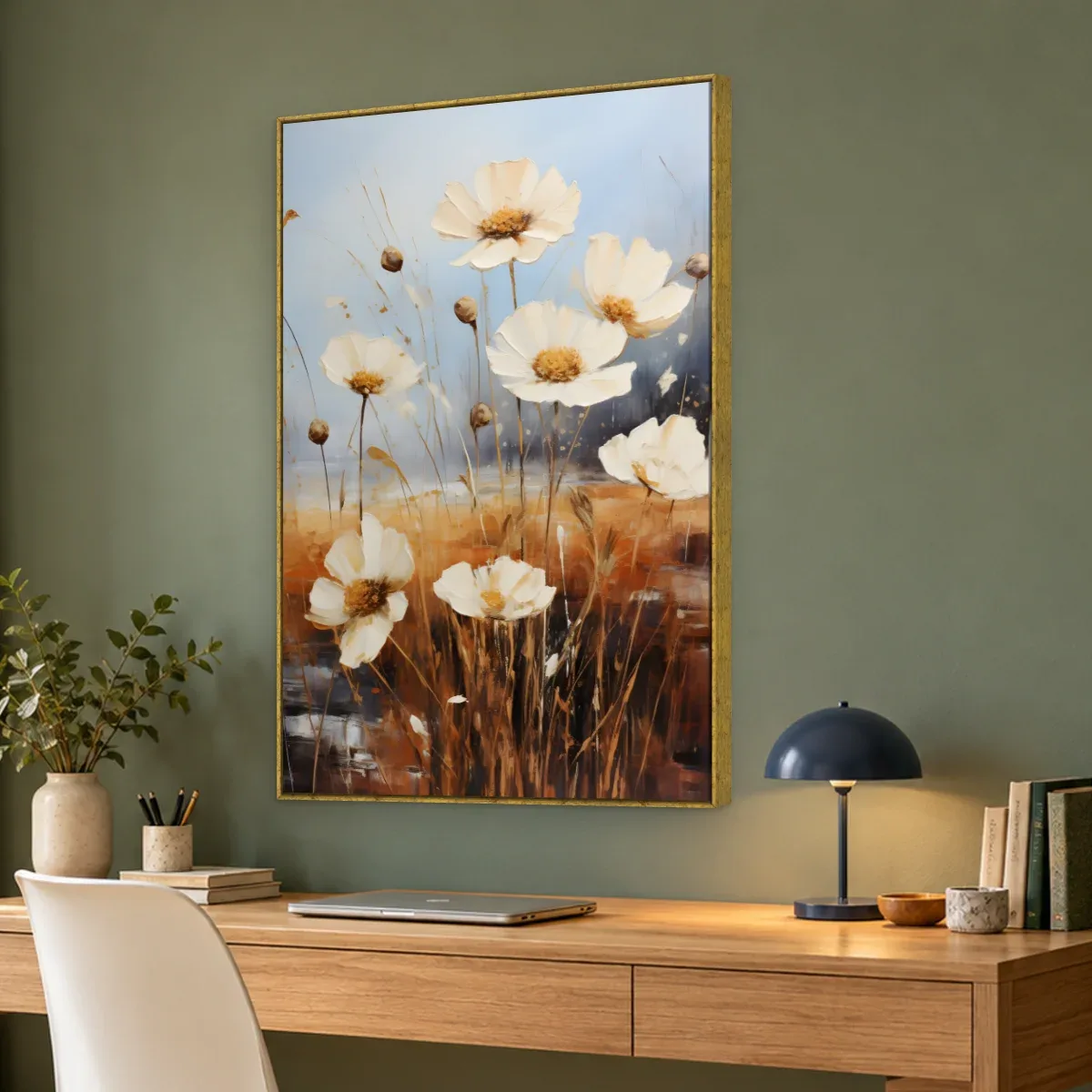 Quadro Decorativo Canvas Cosmos Brancos - AF0052
