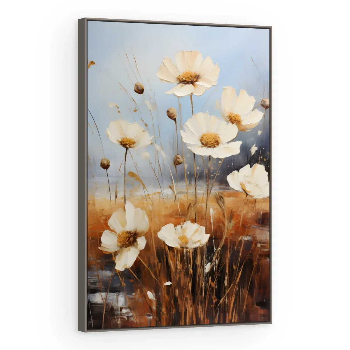 Quadro Decorativo Canvas Cosmos Brancos - AF0052