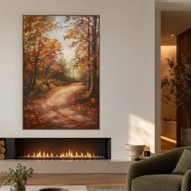 Quadro Decorativo Canvas Caminho Outonal - AF0053