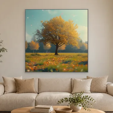 Quadro Decorativo Canvas Árvore Outonal - AF0057