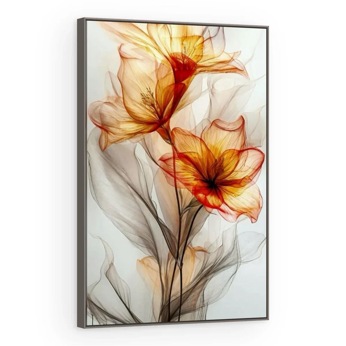 Quadro Decorativo Canvas Lírios Translúcidos - AF0059