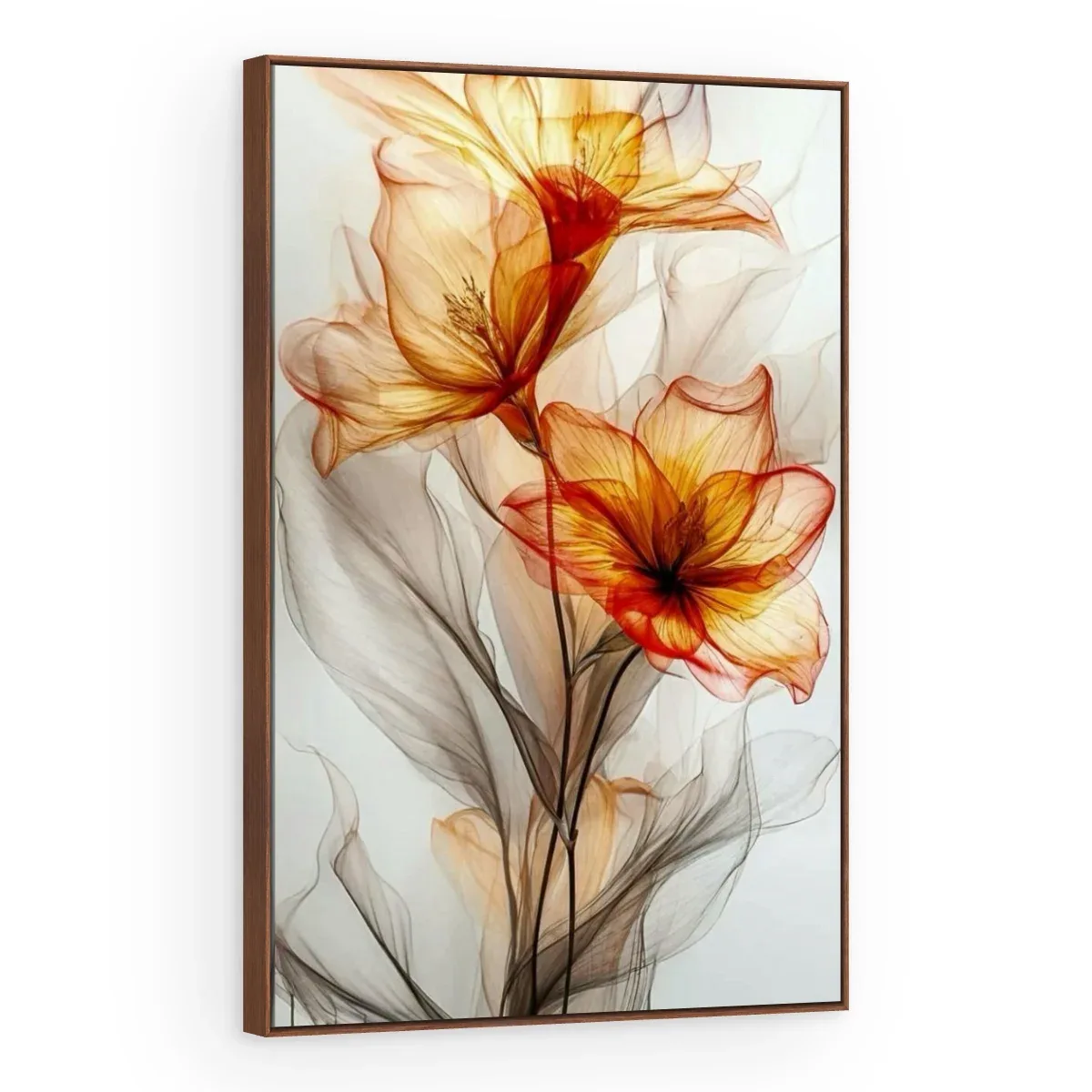 Quadro Decorativo Canvas Lírios Translúcidos - AF0059