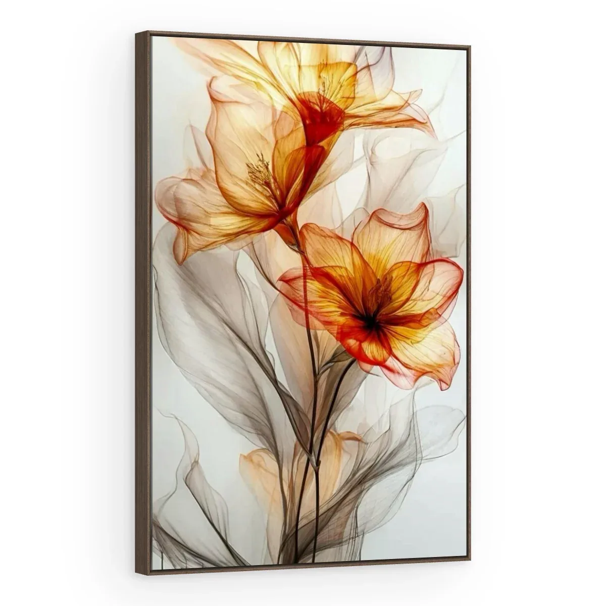 Quadro Decorativo Canvas Lírios Translúcidos - AF0059