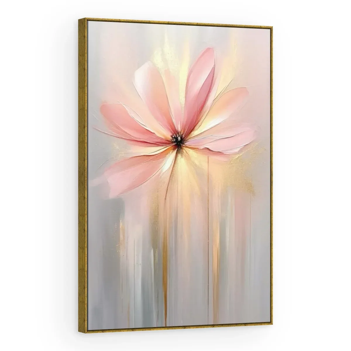 Quadro Decorativo Canvas Flor Rosada - AF0063