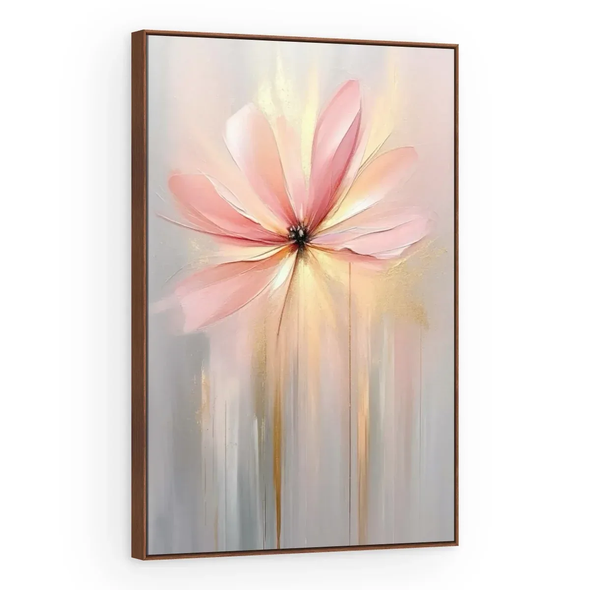Quadro Decorativo Canvas Flor Rosada - AF0063