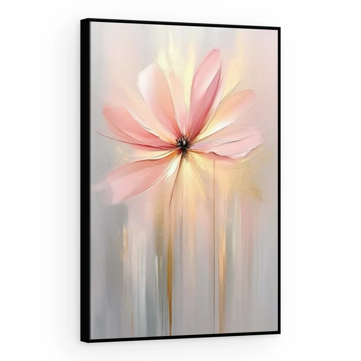 Quadro Decorativo Canvas Flor Rosada - AF0063