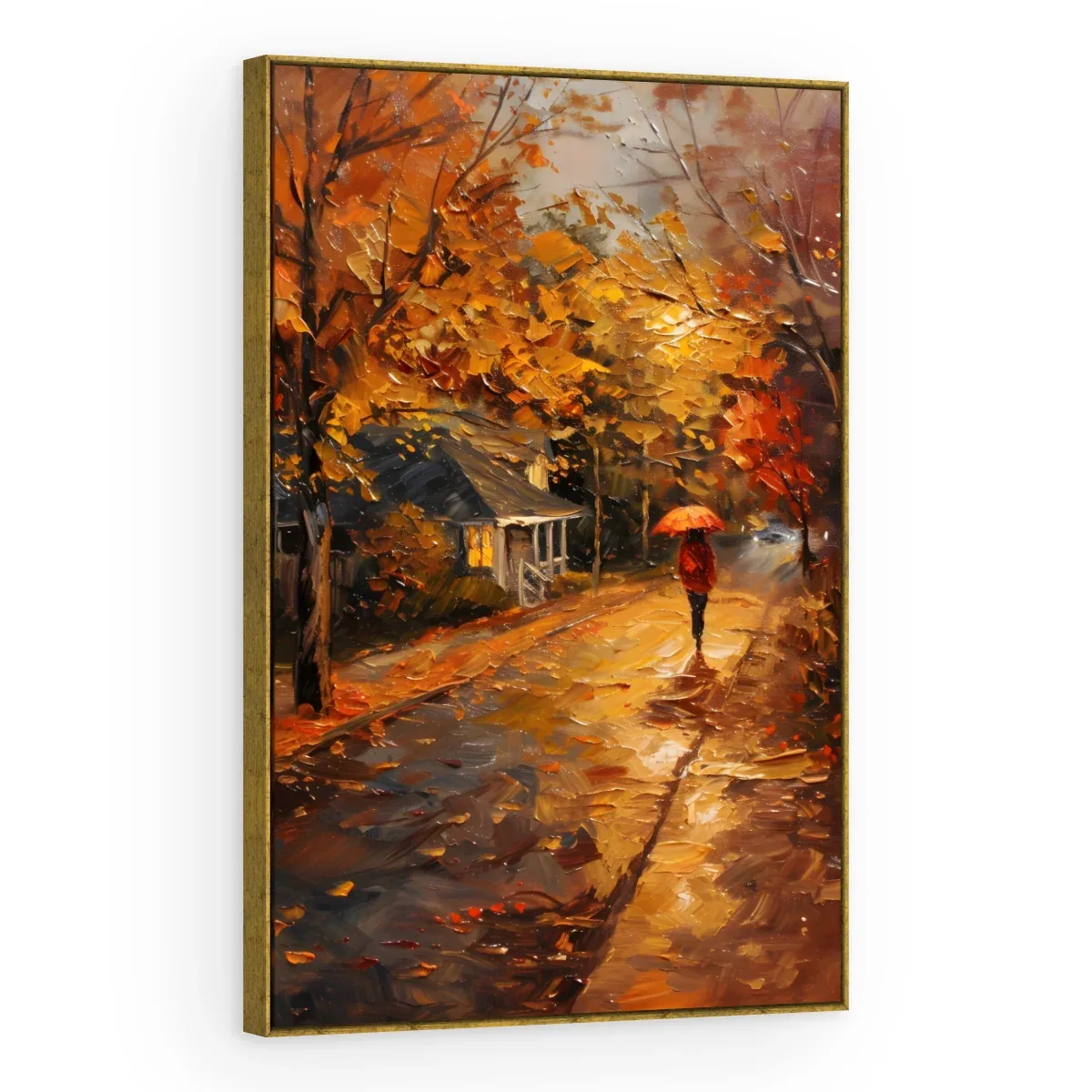 Quadro Decorativo Canvas Sombrinha Vermelha - AF0067